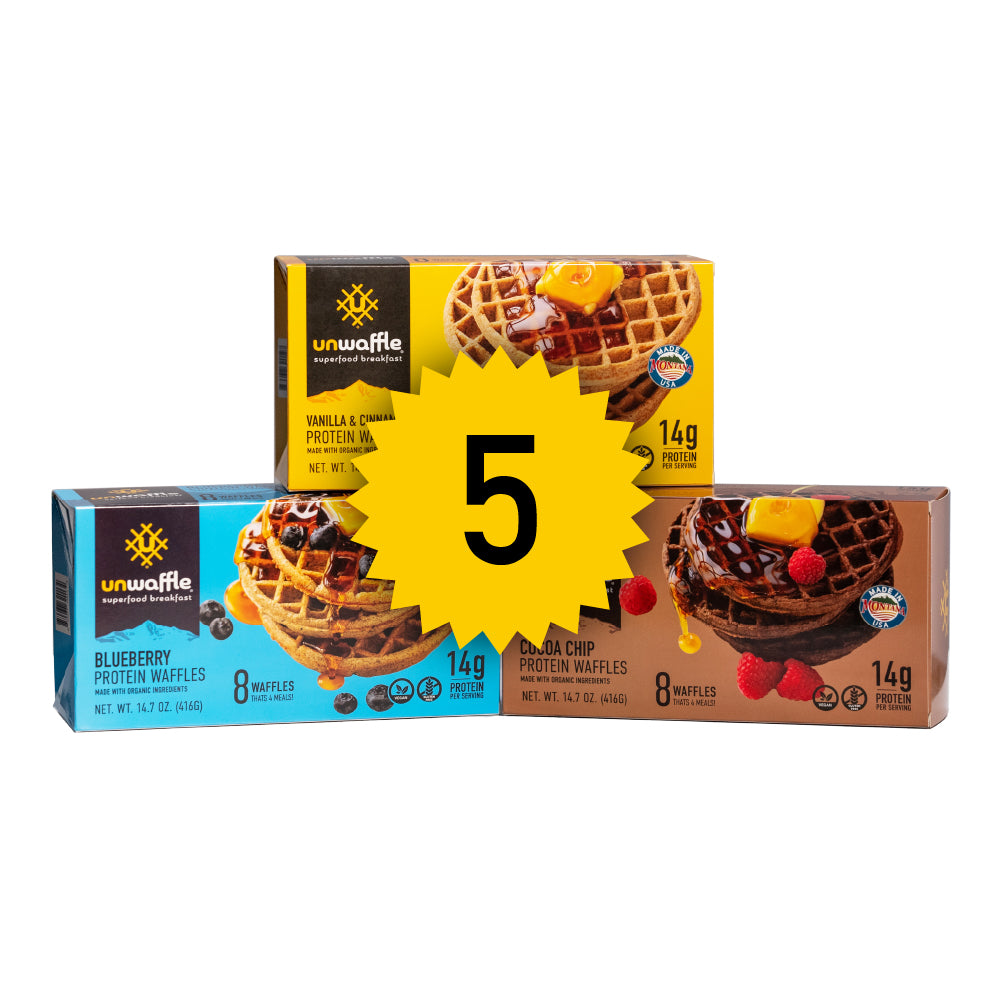 Protein Waffles At Home (5x 8-packs)